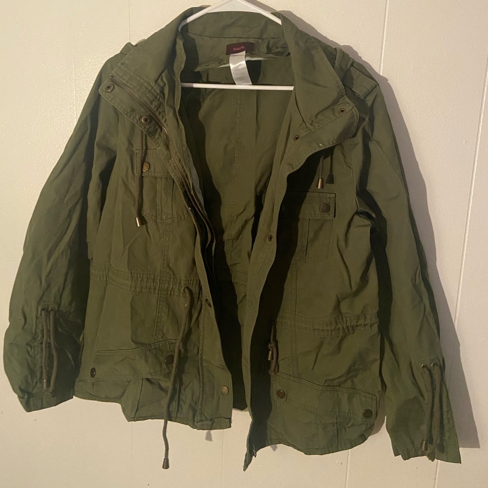 Dark Green Military Jacket